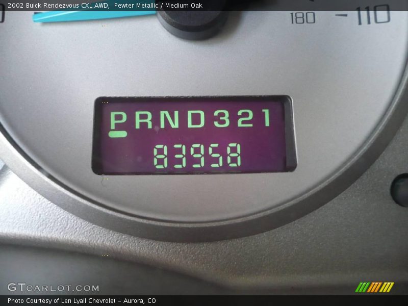 Pewter Metallic / Medium Oak 2002 Buick Rendezvous CXL AWD