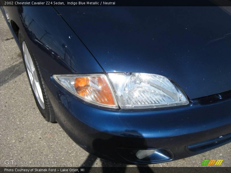 Indigo Blue Metallic / Neutral 2002 Chevrolet Cavalier Z24 Sedan