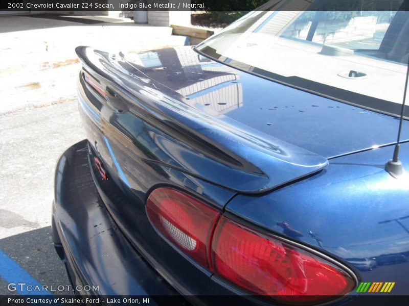 Indigo Blue Metallic / Neutral 2002 Chevrolet Cavalier Z24 Sedan