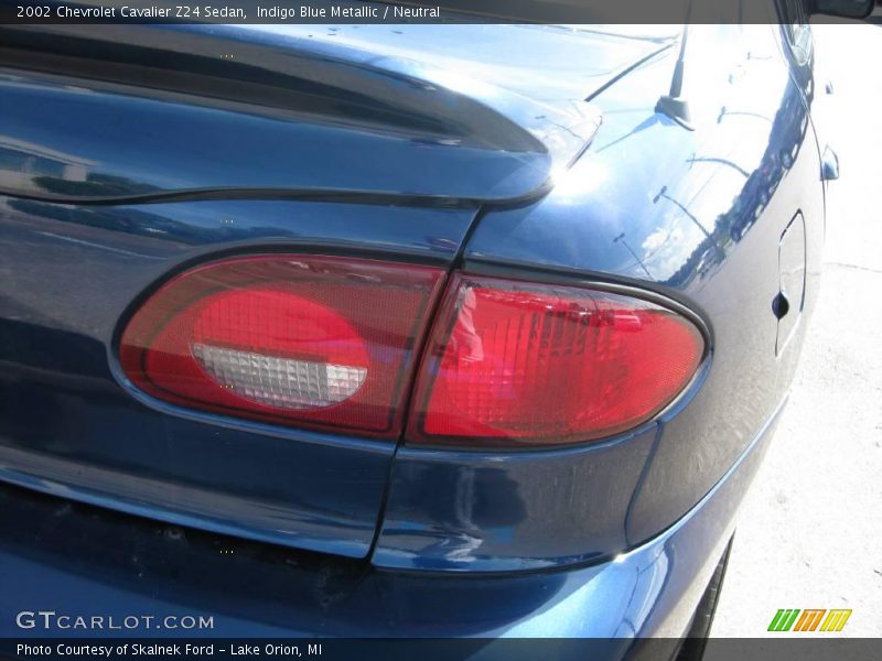 Indigo Blue Metallic / Neutral 2002 Chevrolet Cavalier Z24 Sedan