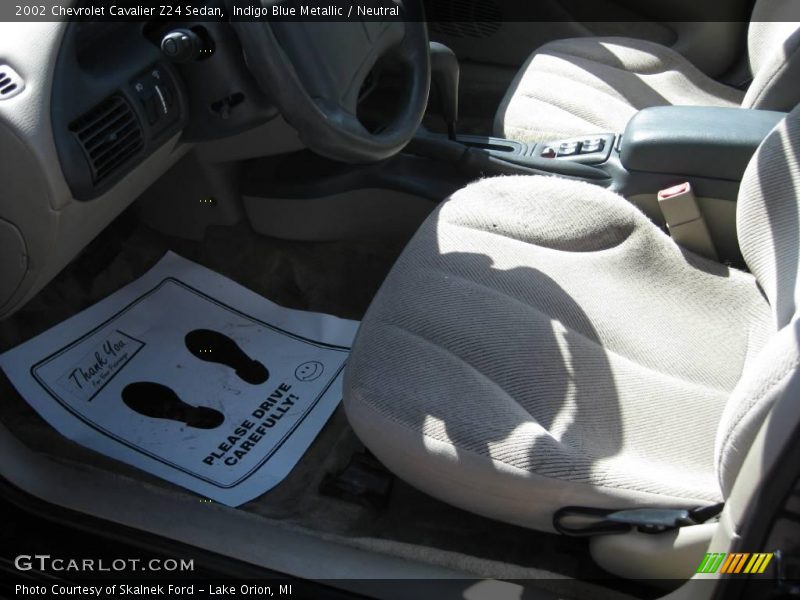 Indigo Blue Metallic / Neutral 2002 Chevrolet Cavalier Z24 Sedan
