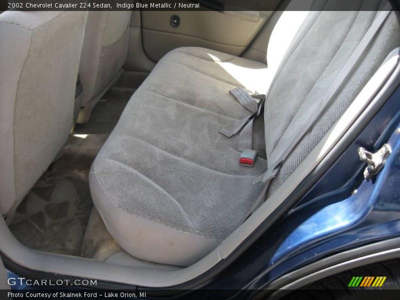 Indigo Blue Metallic / Neutral 2002 Chevrolet Cavalier Z24 Sedan