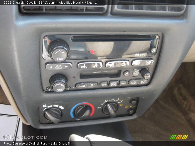 Indigo Blue Metallic / Neutral 2002 Chevrolet Cavalier Z24 Sedan