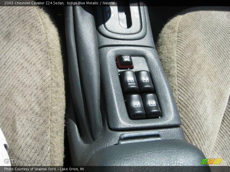 Indigo Blue Metallic / Neutral 2002 Chevrolet Cavalier Z24 Sedan