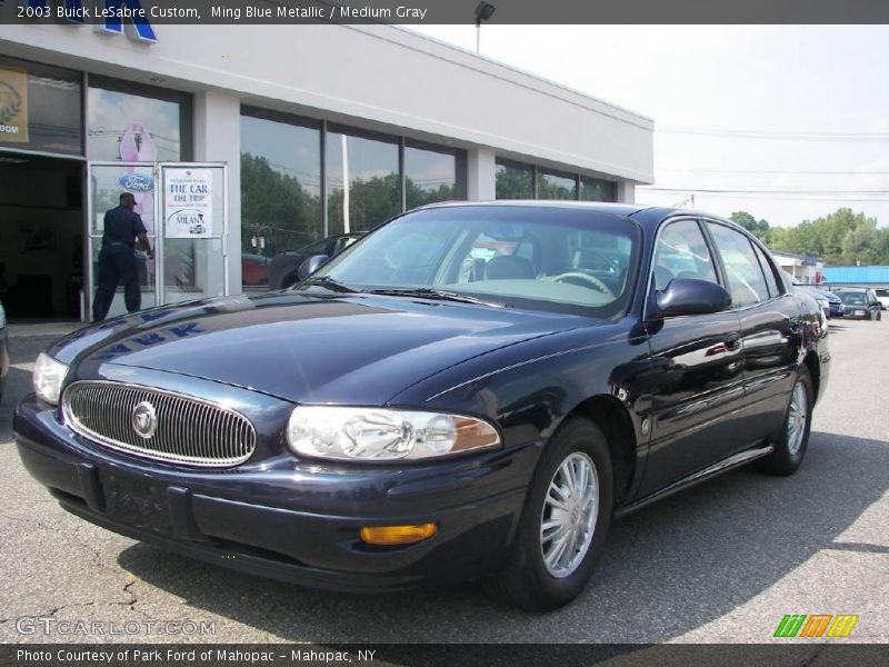 Ming Blue Metallic / Medium Gray 2003 Buick LeSabre Custom