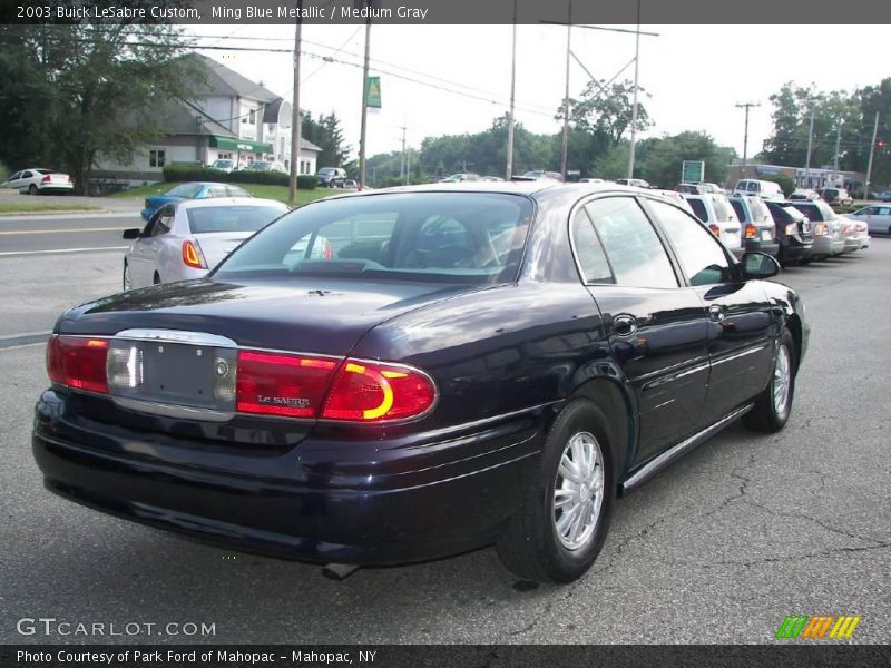 Ming Blue Metallic / Medium Gray 2003 Buick LeSabre Custom