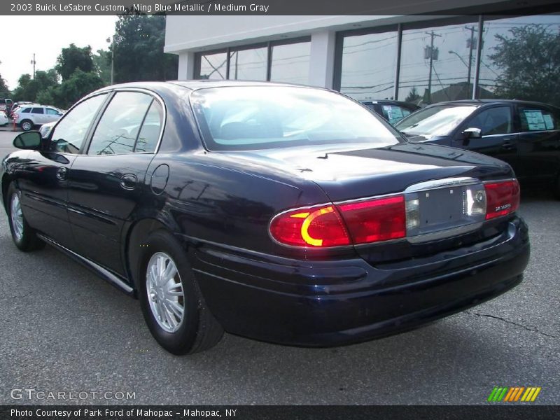 Ming Blue Metallic / Medium Gray 2003 Buick LeSabre Custom