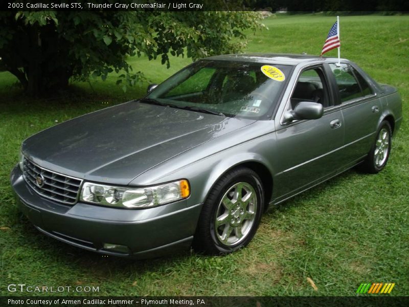 Thunder Gray ChromaFlair / Light Gray 2003 Cadillac Seville STS