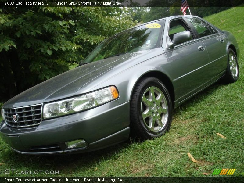 Thunder Gray ChromaFlair / Light Gray 2003 Cadillac Seville STS