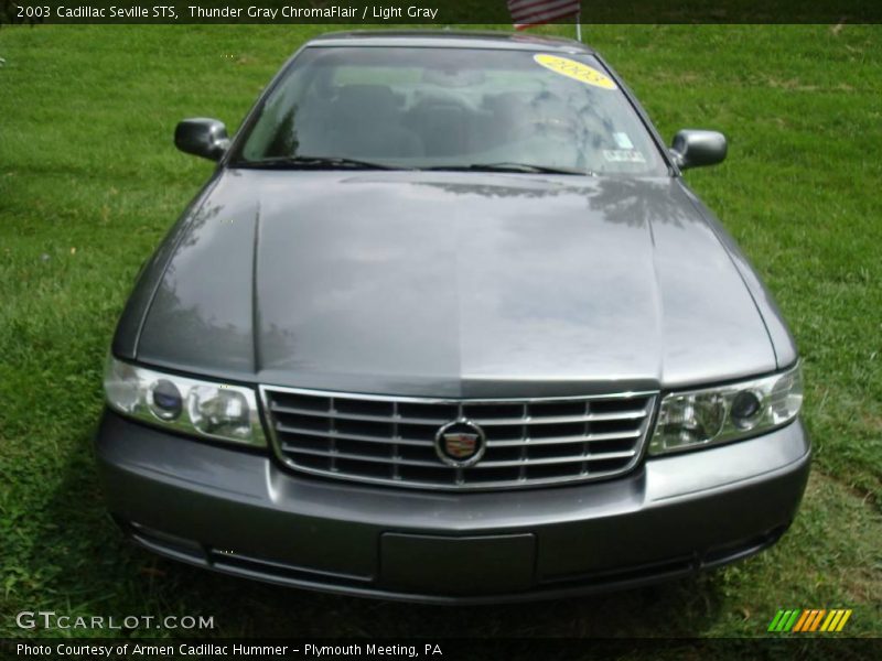 Thunder Gray ChromaFlair / Light Gray 2003 Cadillac Seville STS