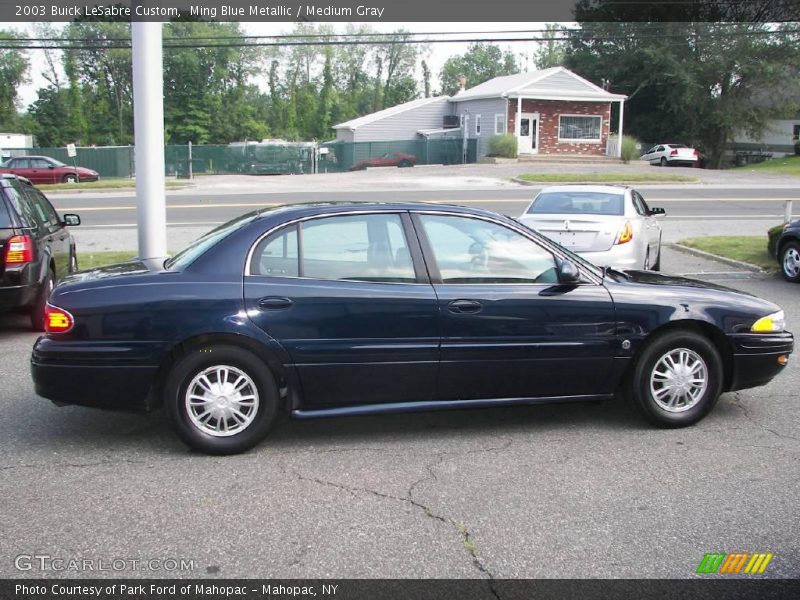 Ming Blue Metallic / Medium Gray 2003 Buick LeSabre Custom