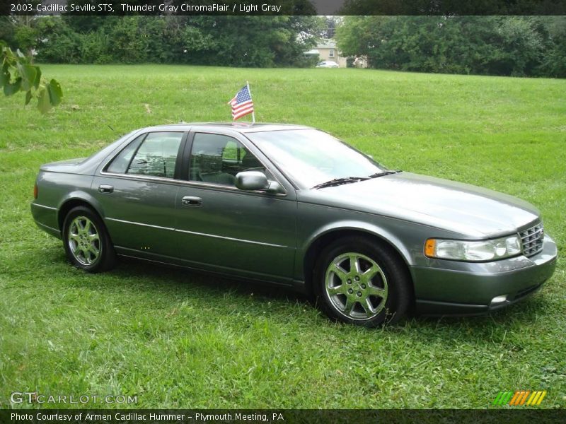 Thunder Gray ChromaFlair / Light Gray 2003 Cadillac Seville STS