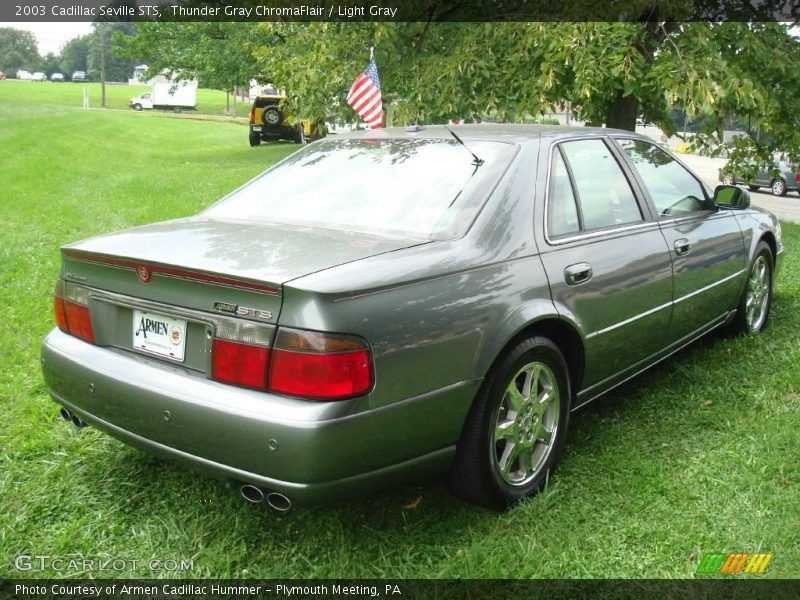 Thunder Gray ChromaFlair / Light Gray 2003 Cadillac Seville STS