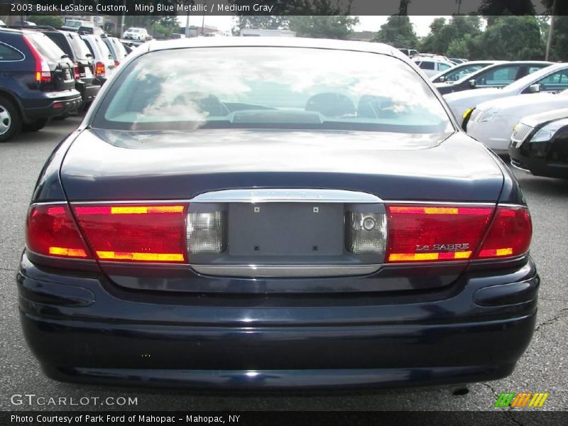 Ming Blue Metallic / Medium Gray 2003 Buick LeSabre Custom