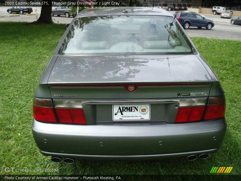 Thunder Gray ChromaFlair / Light Gray 2003 Cadillac Seville STS