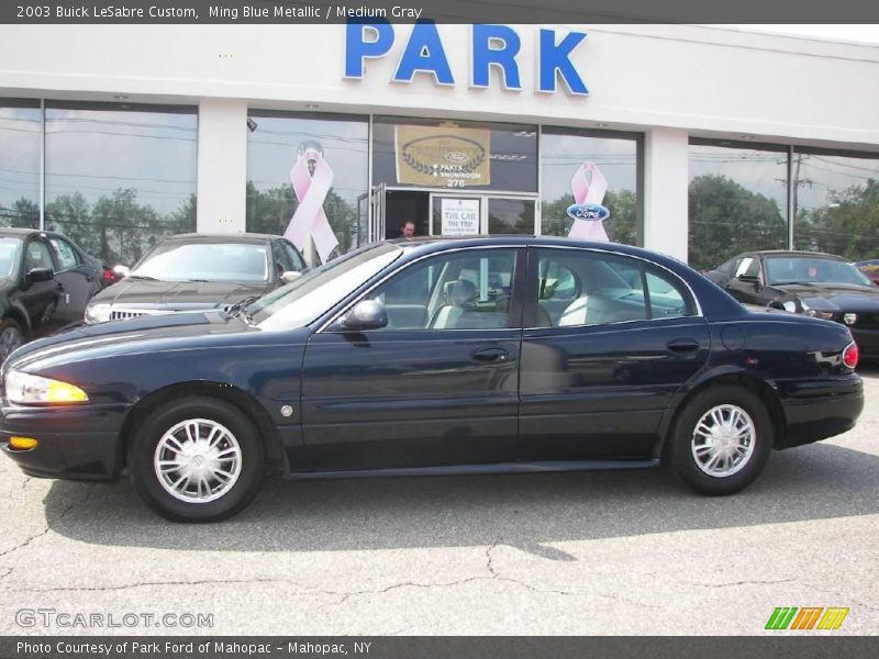 Ming Blue Metallic / Medium Gray 2003 Buick LeSabre Custom
