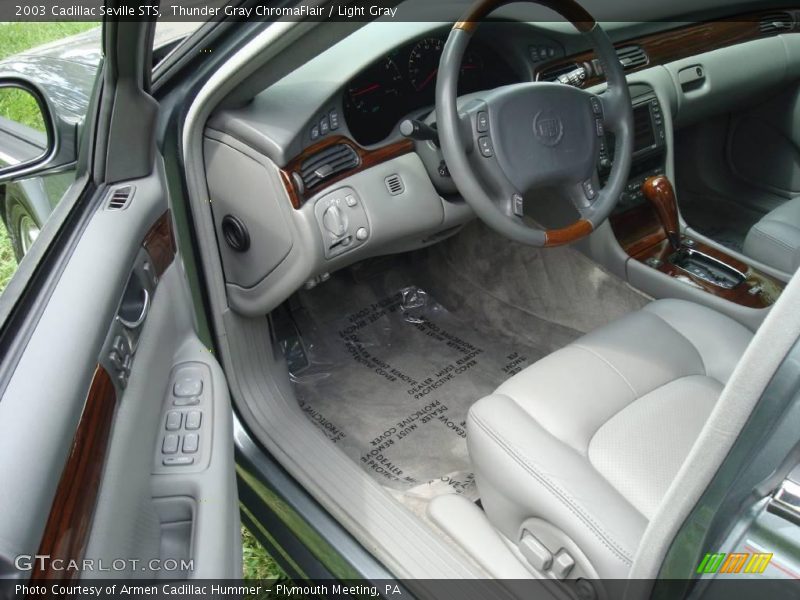 Thunder Gray ChromaFlair / Light Gray 2003 Cadillac Seville STS