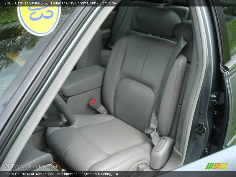 Thunder Gray ChromaFlair / Light Gray 2003 Cadillac Seville STS