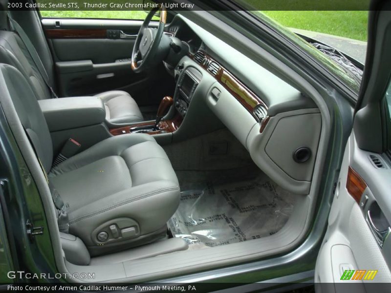 Thunder Gray ChromaFlair / Light Gray 2003 Cadillac Seville STS