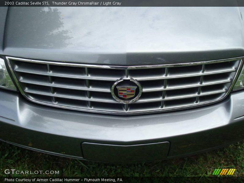 Thunder Gray ChromaFlair / Light Gray 2003 Cadillac Seville STS