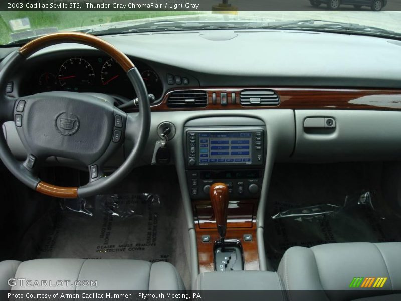 Thunder Gray ChromaFlair / Light Gray 2003 Cadillac Seville STS
