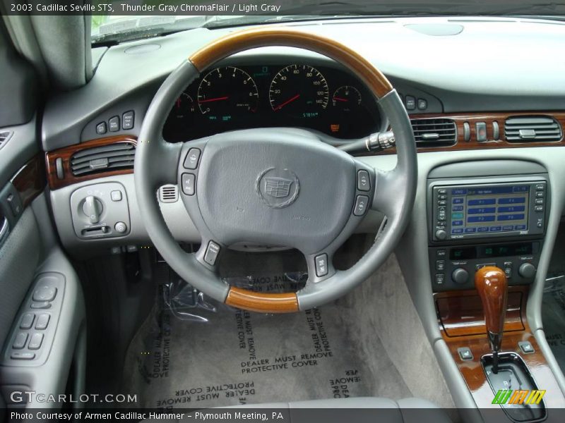Thunder Gray ChromaFlair / Light Gray 2003 Cadillac Seville STS
