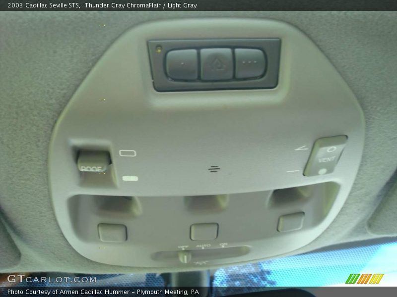 Thunder Gray ChromaFlair / Light Gray 2003 Cadillac Seville STS