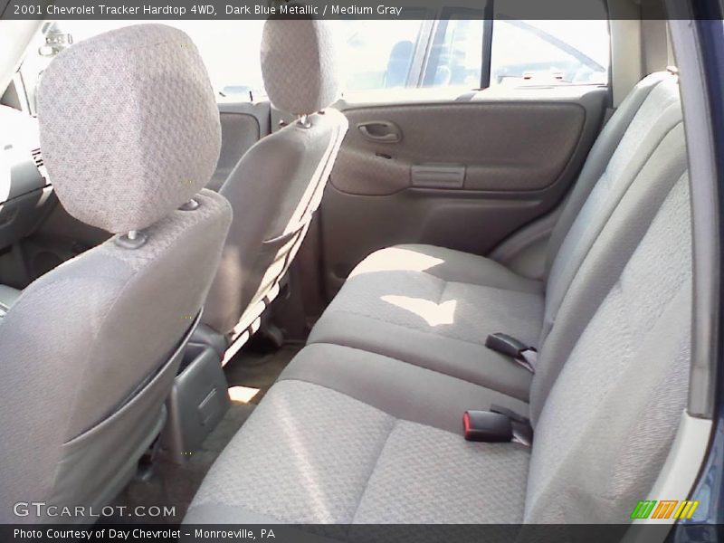 Dark Blue Metallic / Medium Gray 2001 Chevrolet Tracker Hardtop 4WD