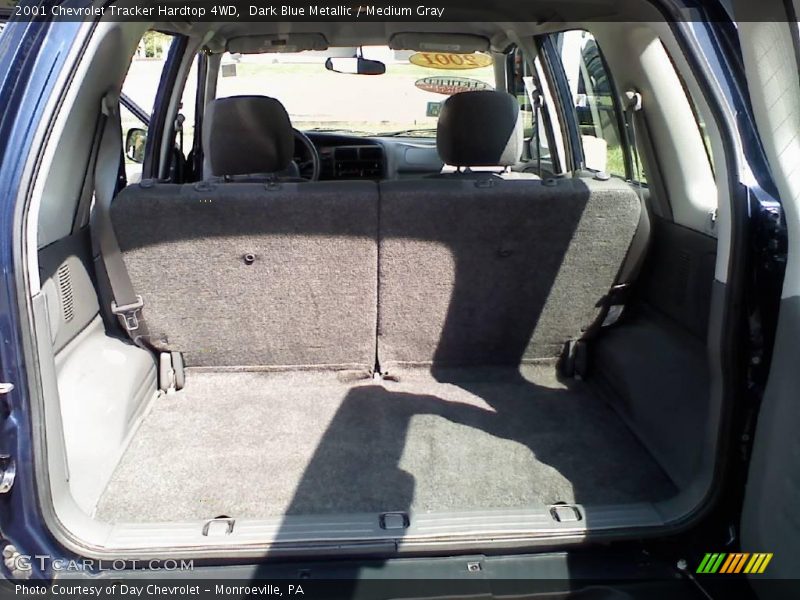Dark Blue Metallic / Medium Gray 2001 Chevrolet Tracker Hardtop 4WD