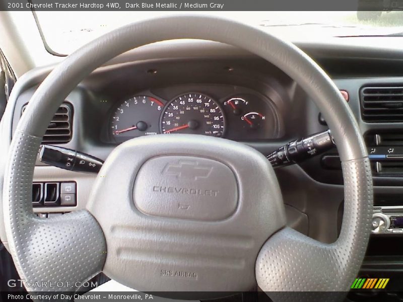 Dark Blue Metallic / Medium Gray 2001 Chevrolet Tracker Hardtop 4WD