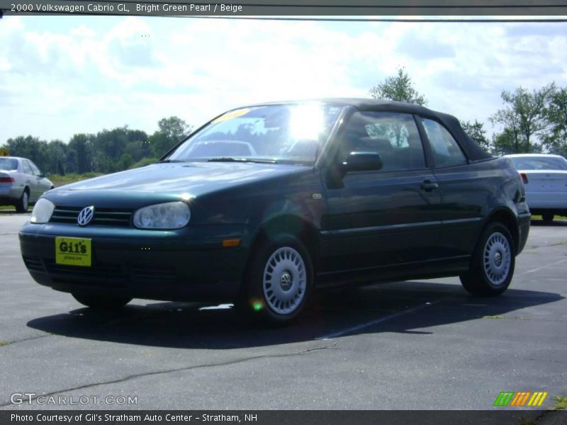 Bright Green Pearl / Beige 2000 Volkswagen Cabrio GL