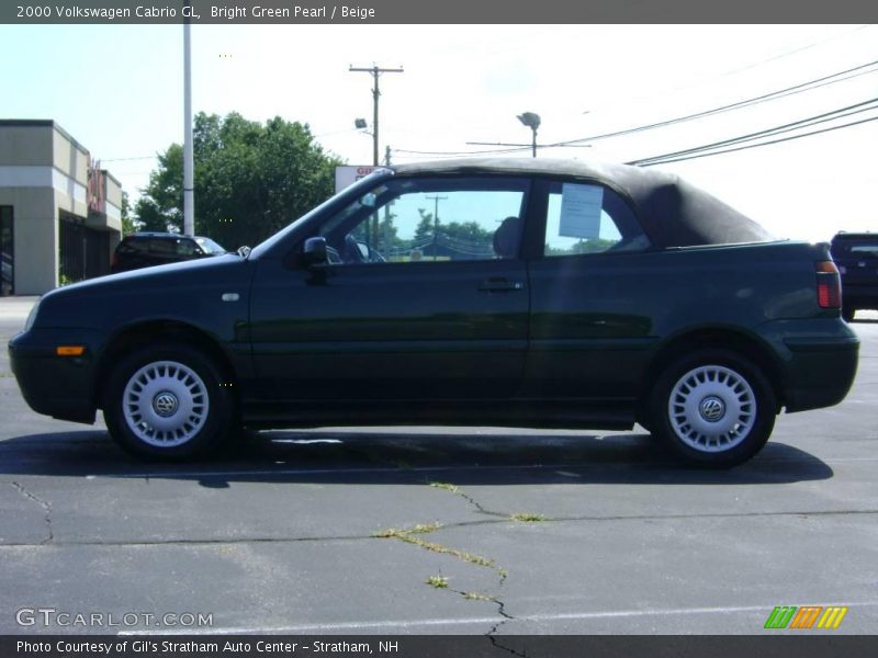 Bright Green Pearl / Beige 2000 Volkswagen Cabrio GL