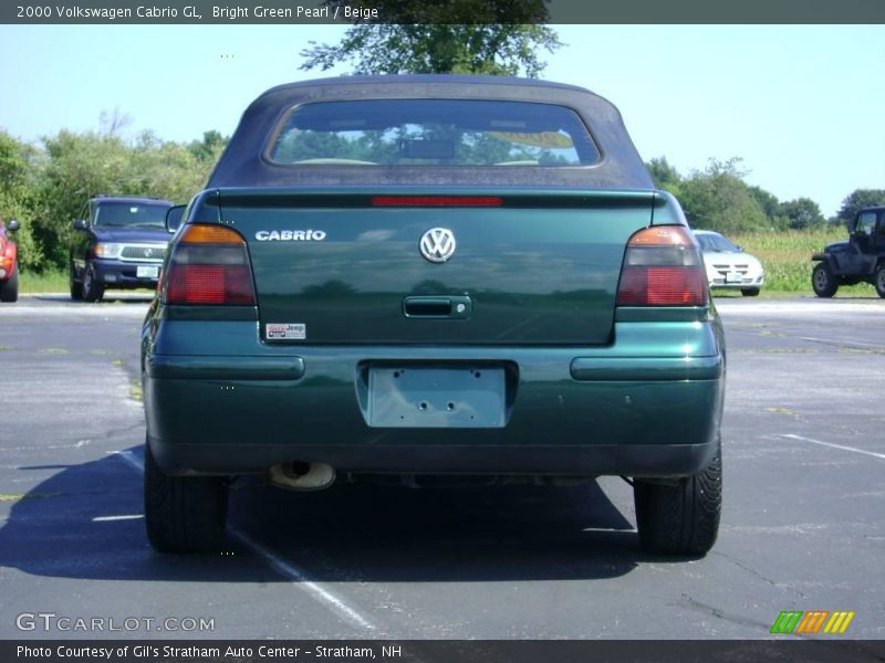 Bright Green Pearl / Beige 2000 Volkswagen Cabrio GL