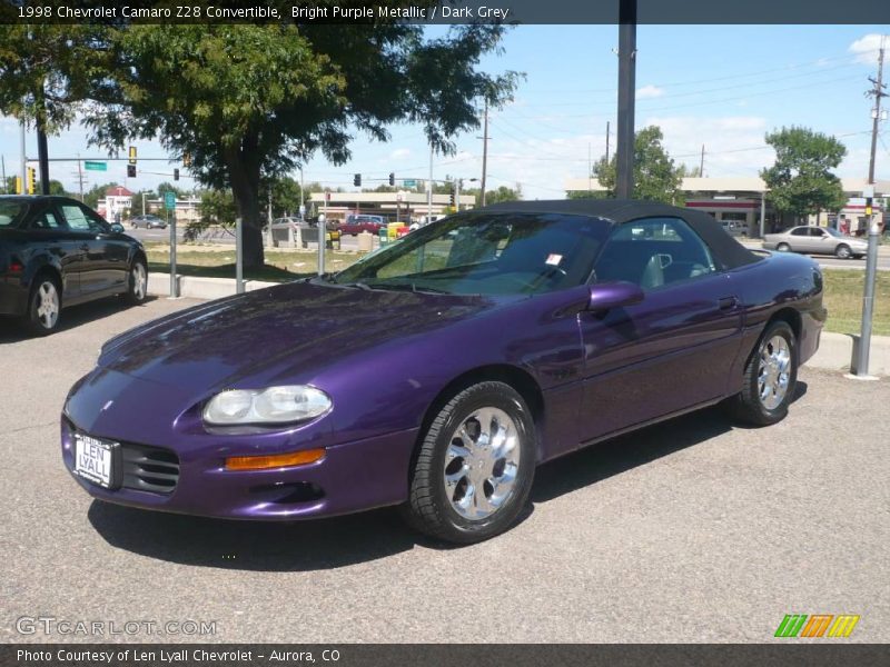 Bright Purple Metallic / Dark Grey 1998 Chevrolet Camaro Z28 Convertible