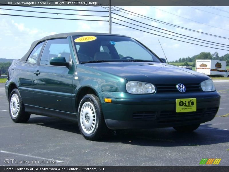 Bright Green Pearl / Beige 2000 Volkswagen Cabrio GL