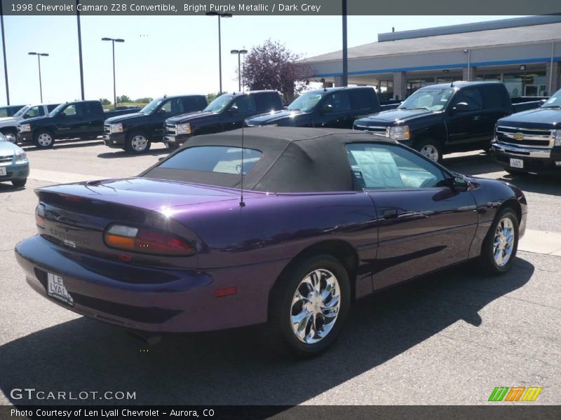 Bright Purple Metallic / Dark Grey 1998 Chevrolet Camaro Z28 Convertible