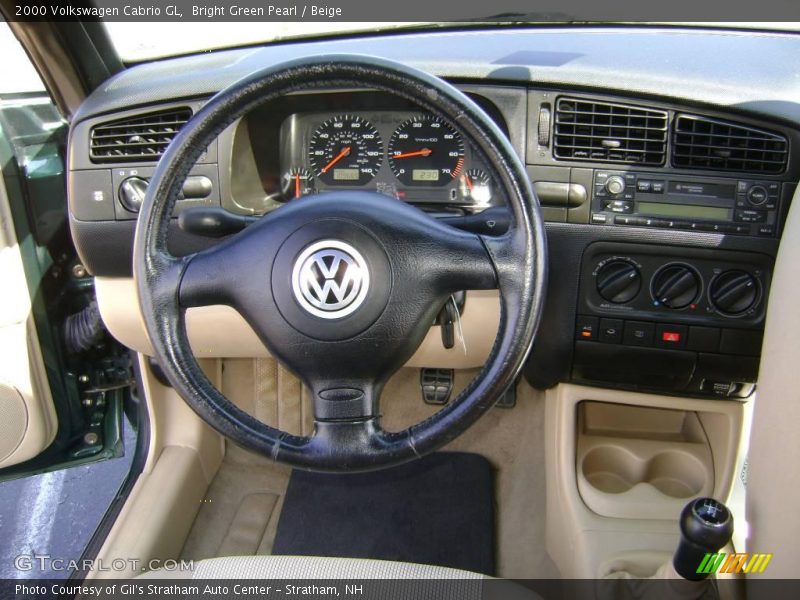 Bright Green Pearl / Beige 2000 Volkswagen Cabrio GL