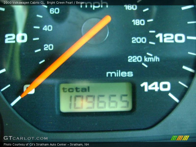 Bright Green Pearl / Beige 2000 Volkswagen Cabrio GL