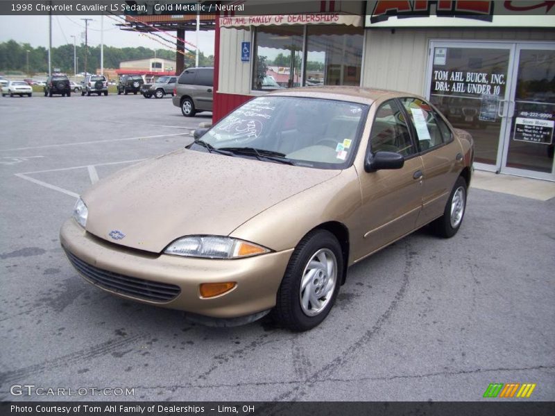 Gold Metallic / Neutral 1998 Chevrolet Cavalier LS Sedan