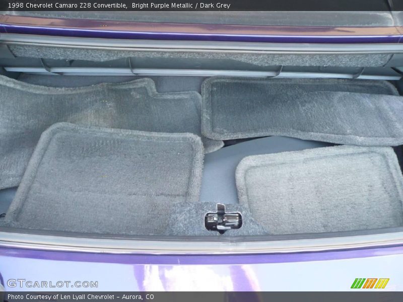 Bright Purple Metallic / Dark Grey 1998 Chevrolet Camaro Z28 Convertible
