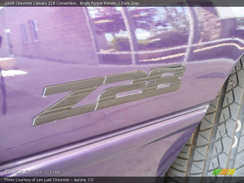 Bright Purple Metallic / Dark Grey 1998 Chevrolet Camaro Z28 Convertible