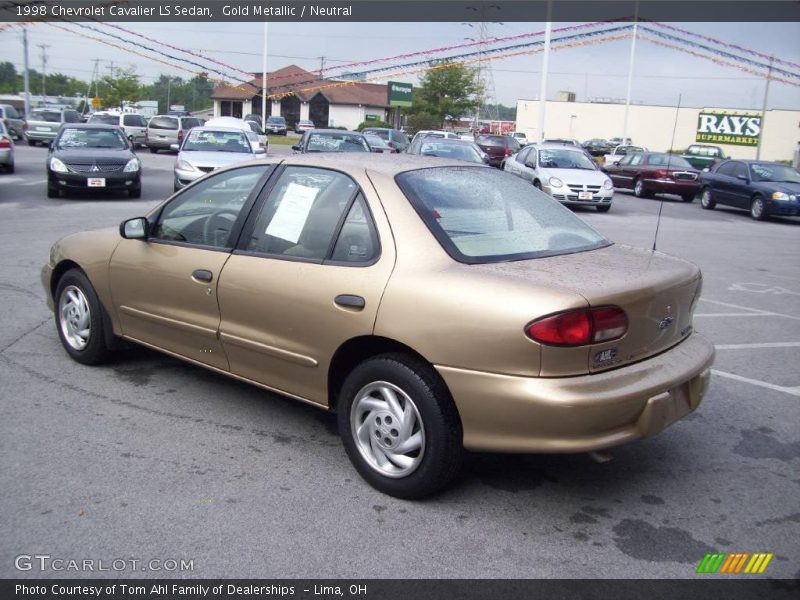 Gold Metallic / Neutral 1998 Chevrolet Cavalier LS Sedan