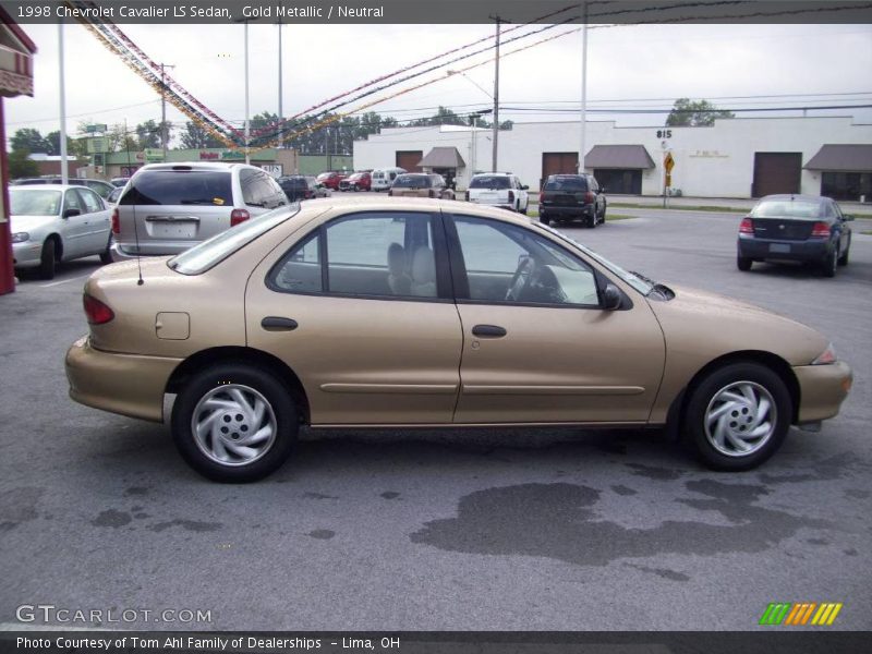 Gold Metallic / Neutral 1998 Chevrolet Cavalier LS Sedan