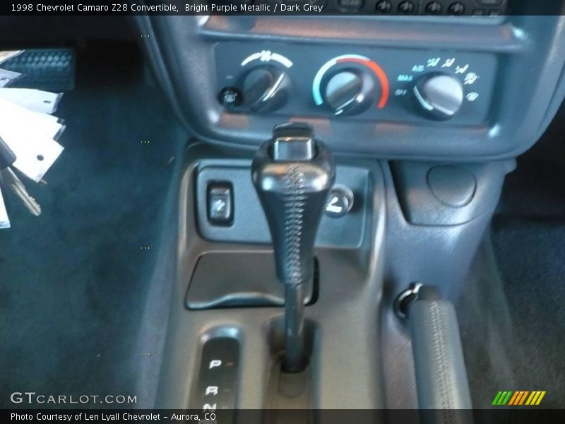 Bright Purple Metallic / Dark Grey 1998 Chevrolet Camaro Z28 Convertible