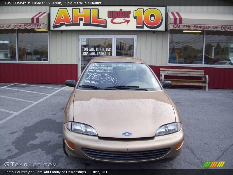 Gold Metallic / Neutral 1998 Chevrolet Cavalier LS Sedan