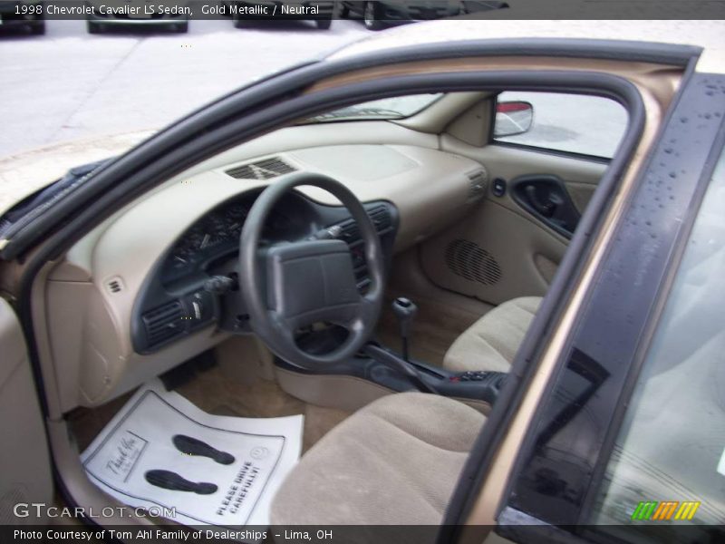 Gold Metallic / Neutral 1998 Chevrolet Cavalier LS Sedan