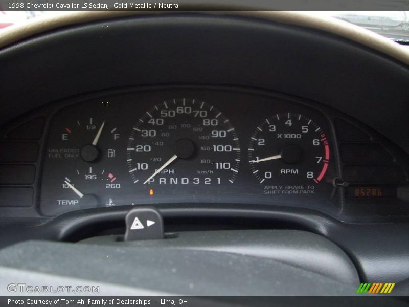 Gold Metallic / Neutral 1998 Chevrolet Cavalier LS Sedan