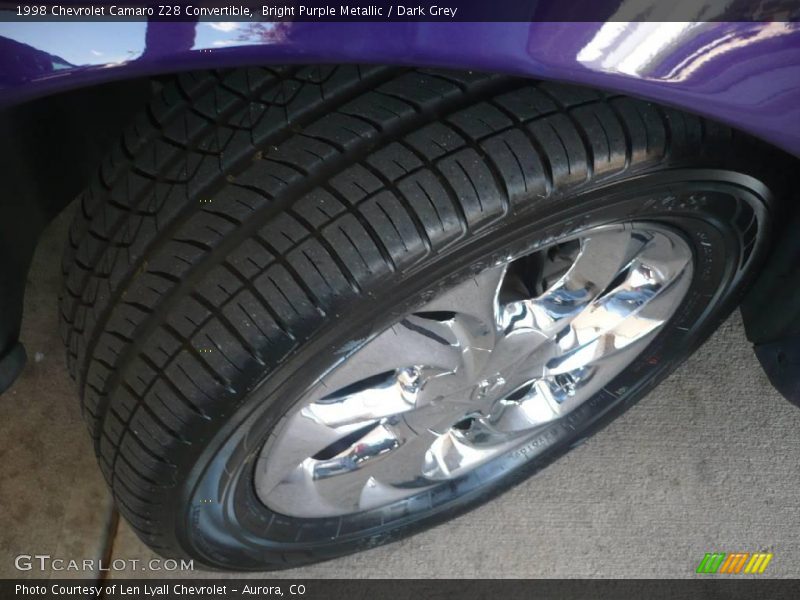 Bright Purple Metallic / Dark Grey 1998 Chevrolet Camaro Z28 Convertible