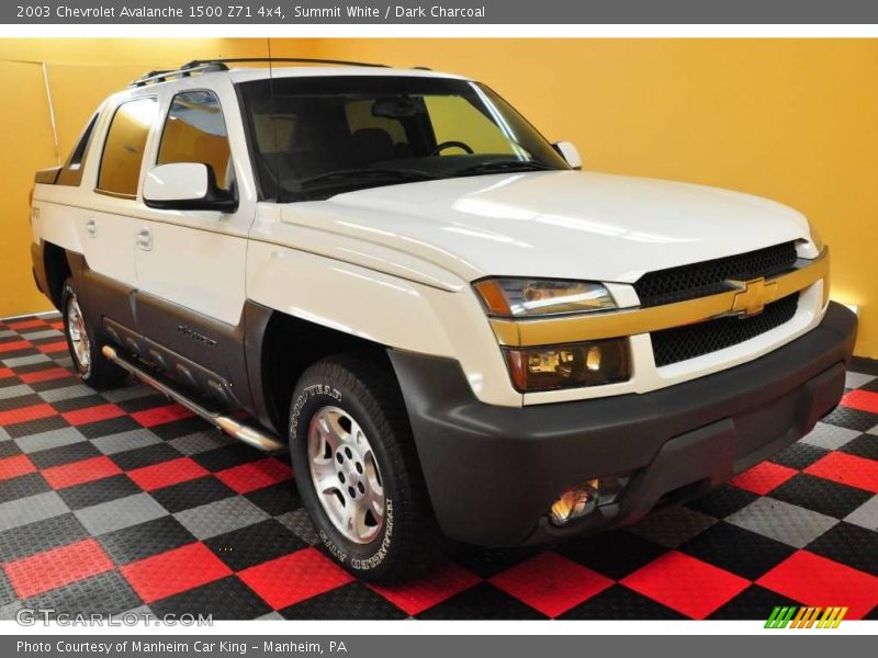 Summit White / Dark Charcoal 2003 Chevrolet Avalanche 1500 Z71 4x4