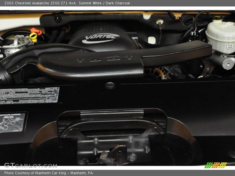 Summit White / Dark Charcoal 2003 Chevrolet Avalanche 1500 Z71 4x4